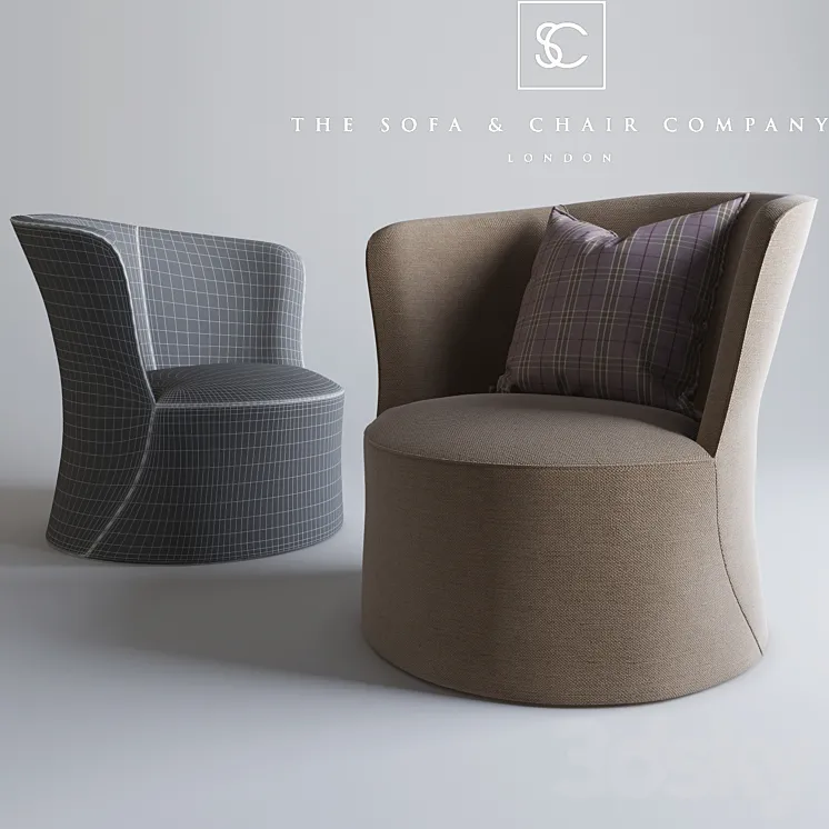 The Sofa and Chair company "Oliver" 3DS Max