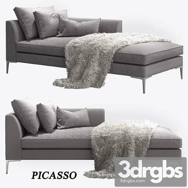 The Sofa and Chair Company Picasso Chaise Lounge 3dsmax Download