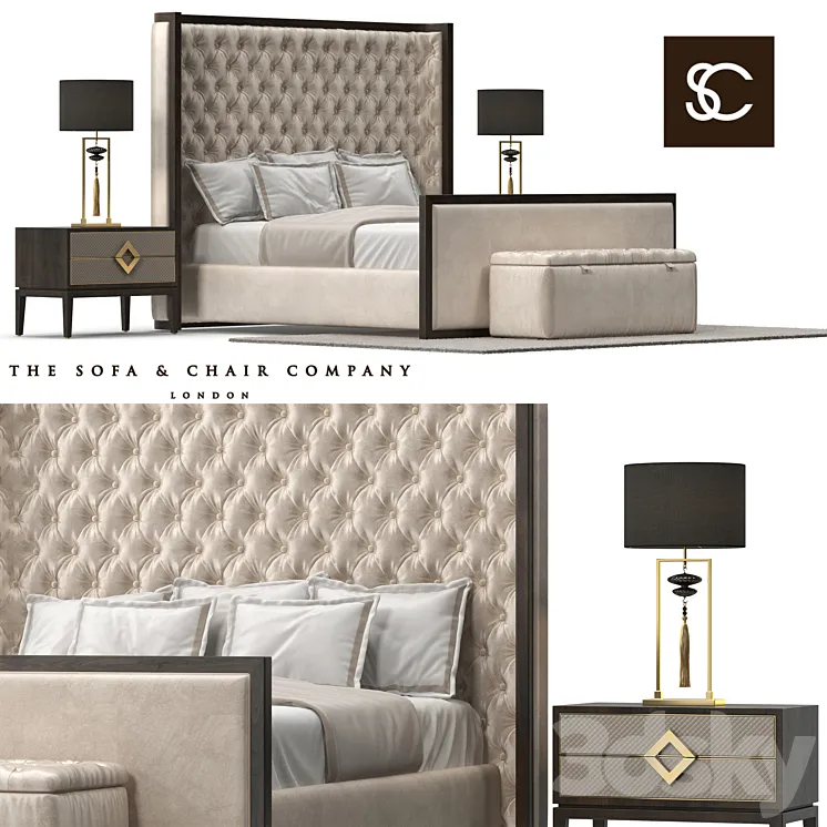 The Sofa & Chair Company Mayfair bed 3DS Max