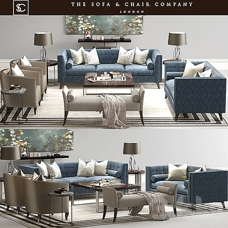 The Sofa & Chair Company set 02 3DS Max