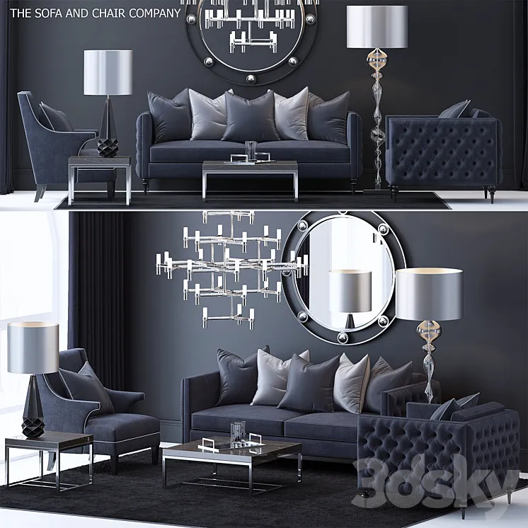 The Sofa & Chair Company Set 4 3DS Max