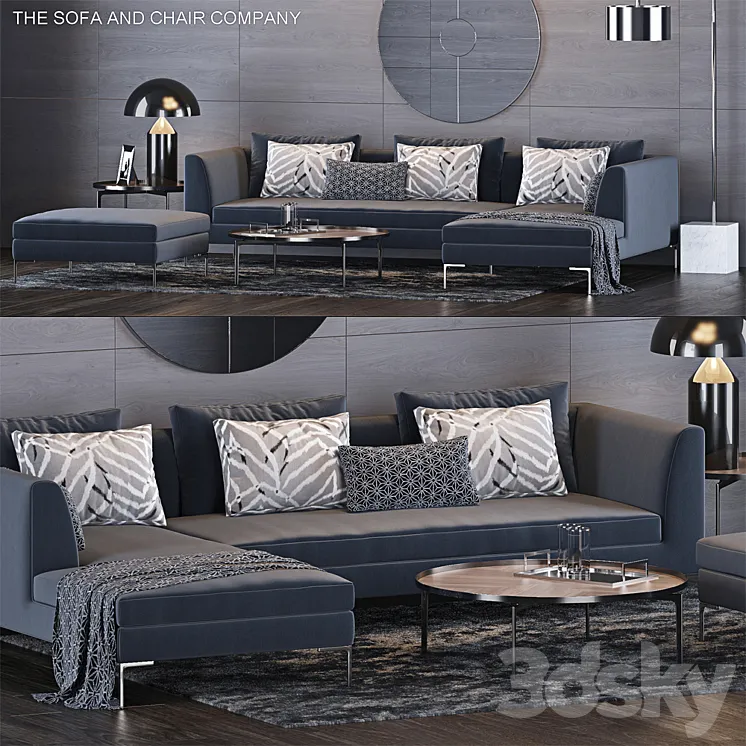 The Sofa & Chair Company Set 8 3DS Max