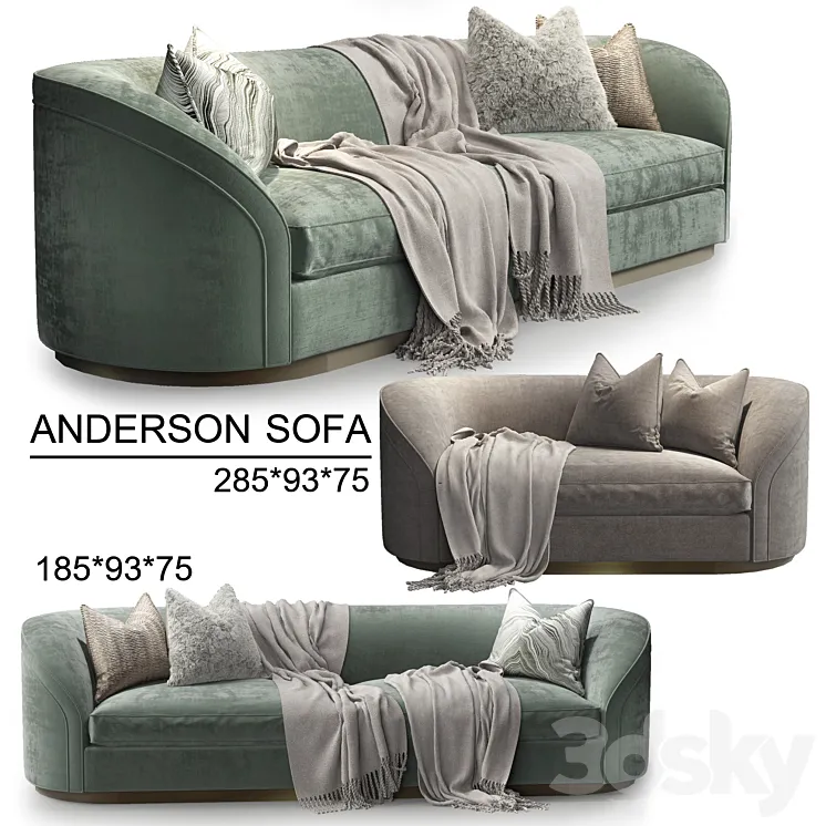 The Sofa & Chair Company_ANDERSON sofa 3DS Max