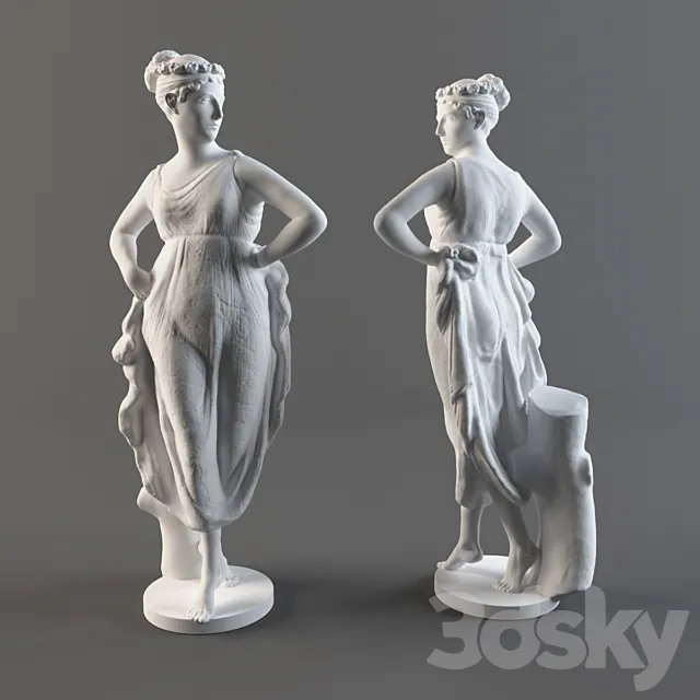 The statue “Dancer” 3DS Max Model