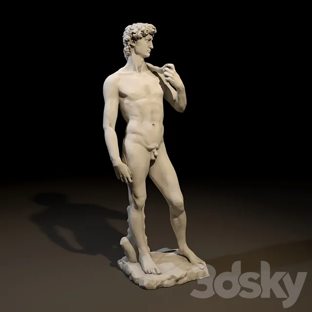 The Statue of David 3DS Max Model