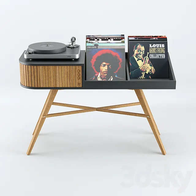 The Vinyl Table Hrdl 3DS Max Model