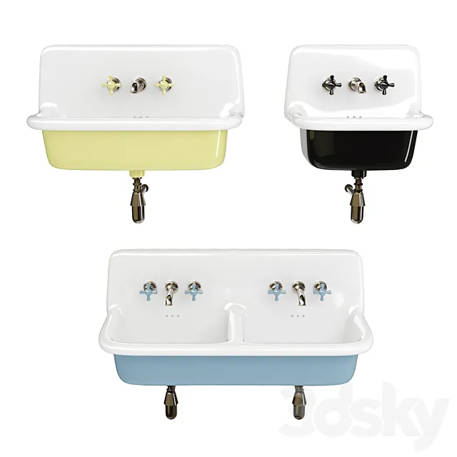 The Water Monopoly Rockwell Washbasins 3ds Max