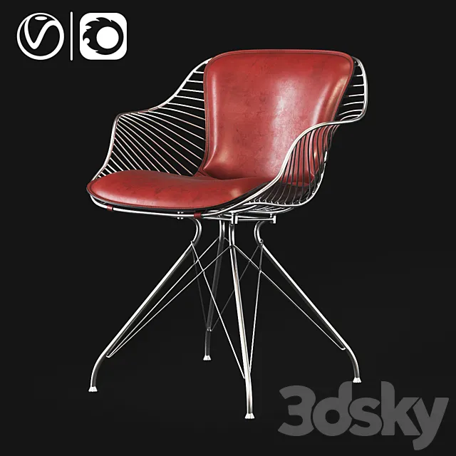The Wire Dining Chair 3DSMax File