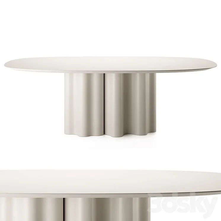 THEATRO MAGICO | Oval table by Saba Italia 3DS Max Model
