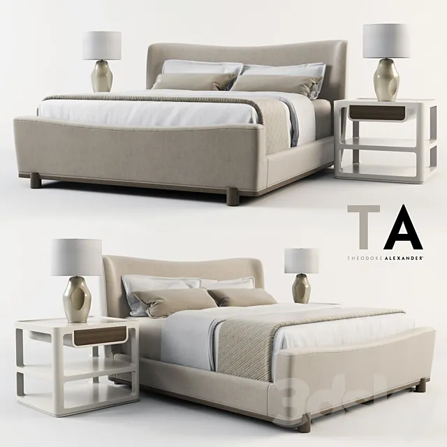 Theodore Alexander | Bedroom set by Michael Berman 3DSMax File