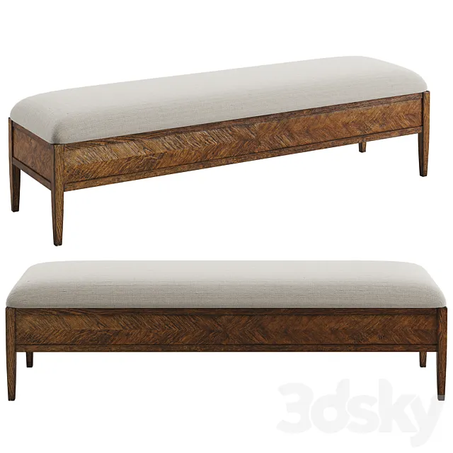 Theodore Alexander Nova Bench 3ds Max