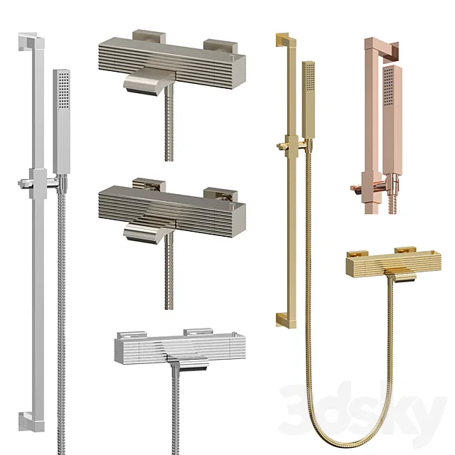 Thermostatic bath or shower faucet Stella Casanova 3ds Max