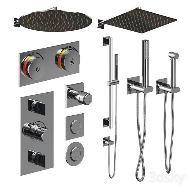 THG Icon-X Shower faucets 3dsMax Model