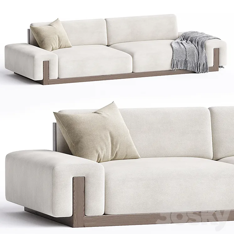 THIERRY LEMAIRE U Sofa 3DS Max Model