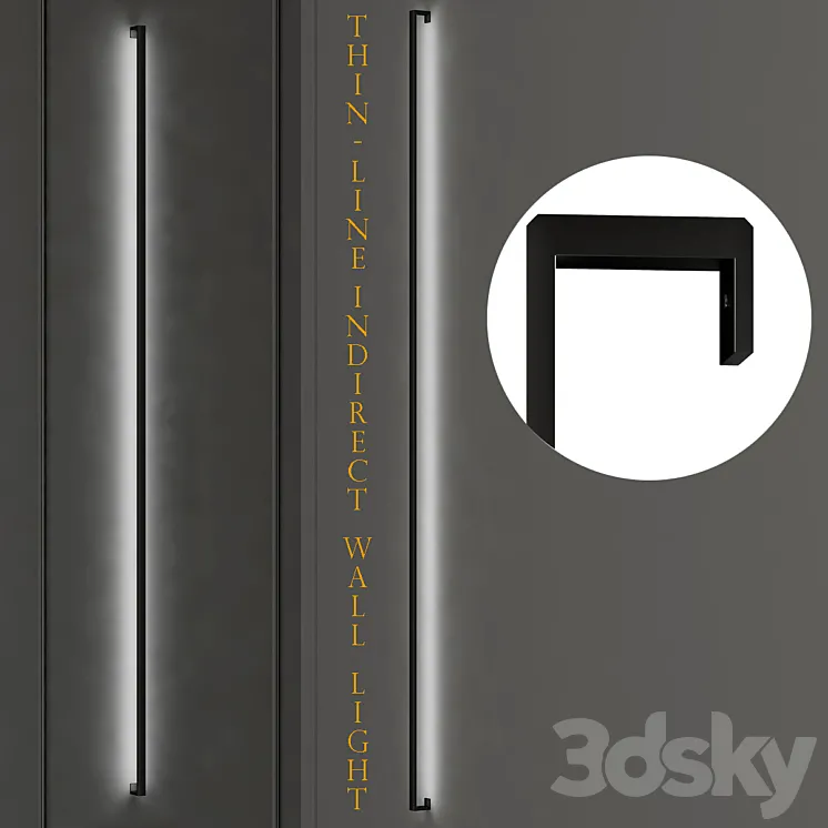 thinlineindirectwalllight 3DS Max