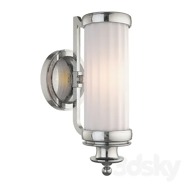 Thomas OBrien Milton Road 1 Light 5 inch Polished Nickel Bath Wall Light 3ds Max