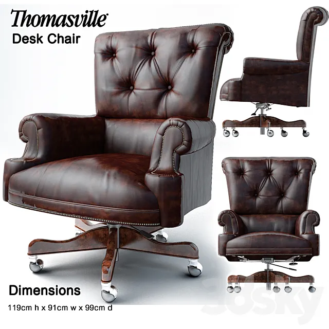 Thomasville Desk chair 3DS Max Model