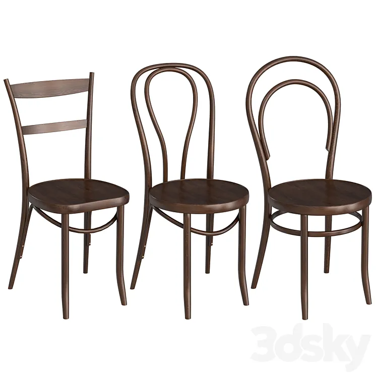 Thonet Chairs 3DS Max Model