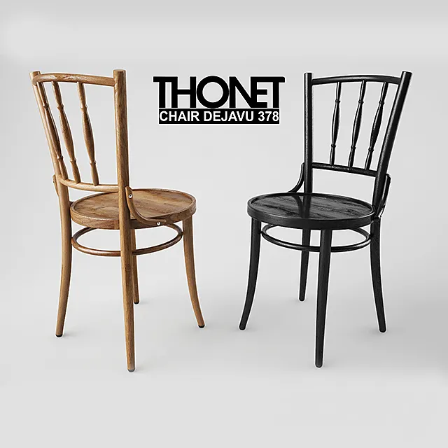 thonet dejavu 378 chair 3DS Max Model