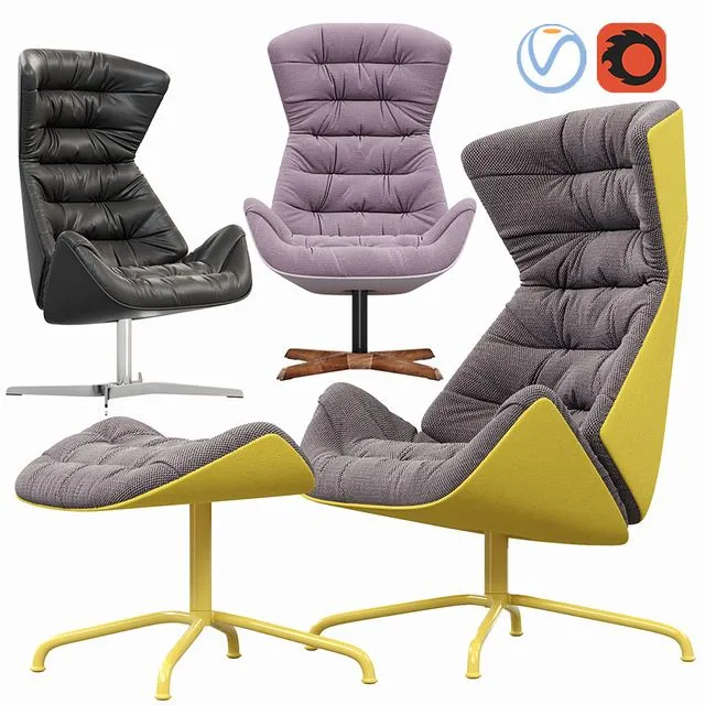 Thonet lounge chair 808 3dsMax Model