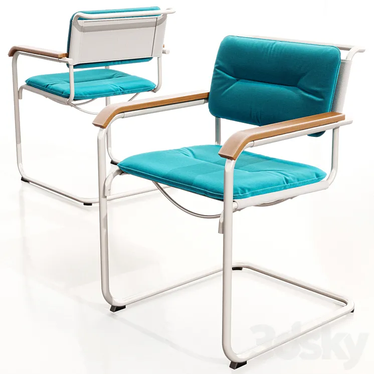 Thonet S 34 N with cushion 3DS Max