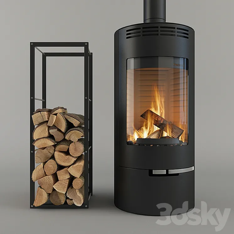 Thorma Andorra Fireplace 3DS Max