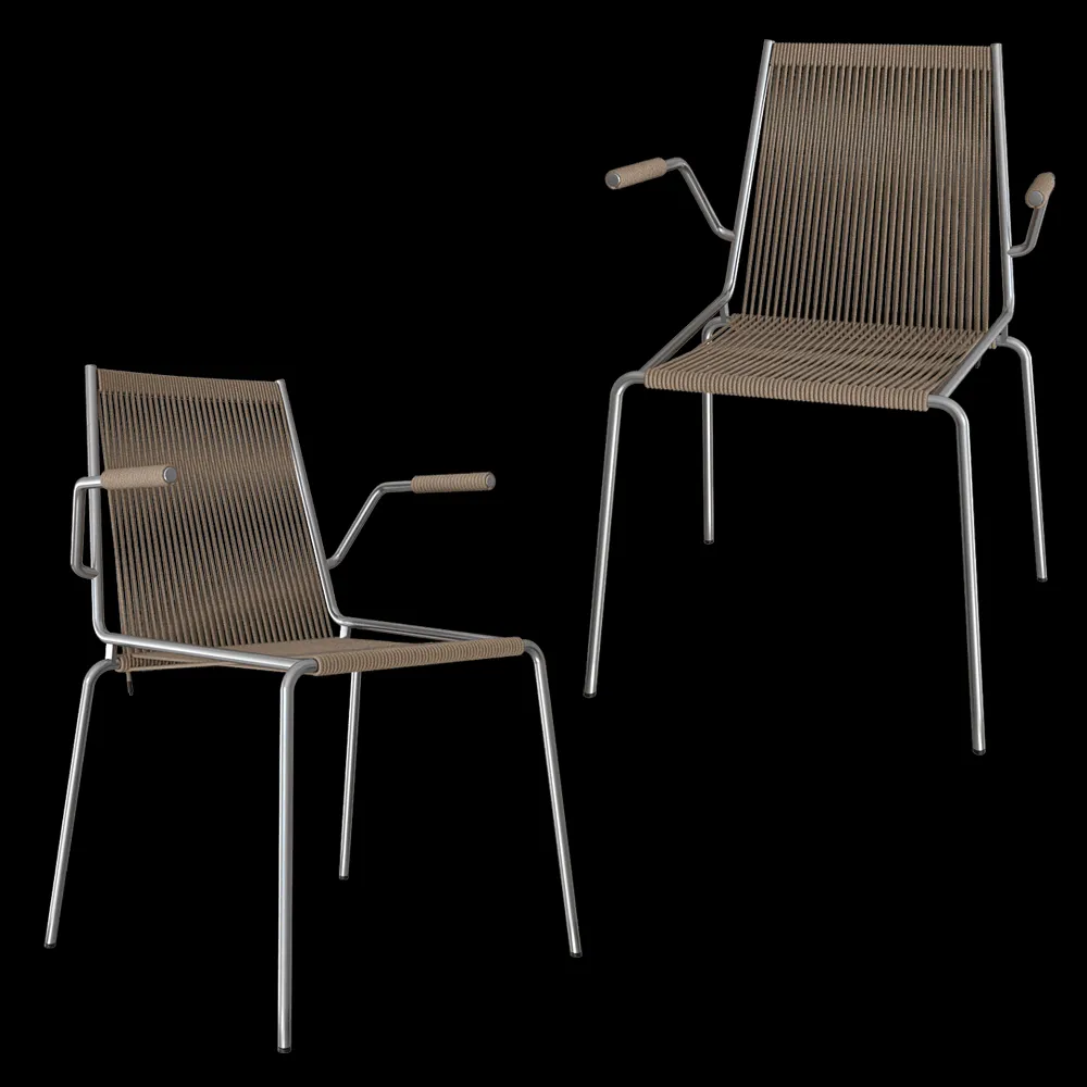Thorup Copenhagen – Chair with armrest Noel 3ds Max
