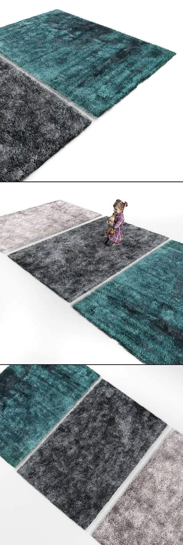 Three carpet 4 3dsMax Model