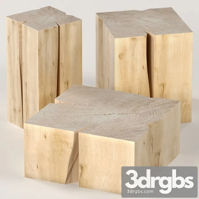 Three coffee table stump. 2 3dsmax Download