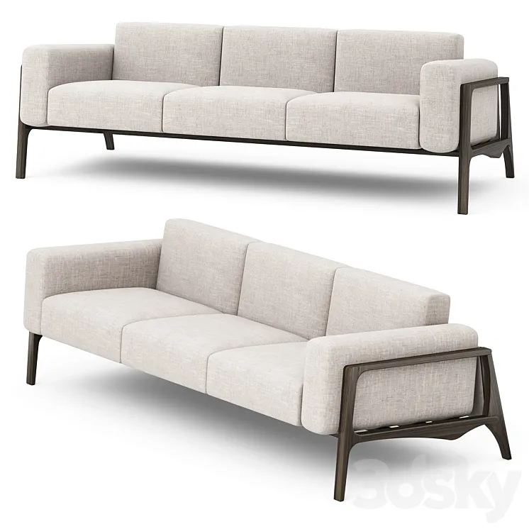 Three-seater Avior sofa by ARCHMEBEL 3DS Max