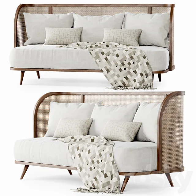 Three-seater garden sofa CV33 _ Three-seater garden sofa 3ds Max