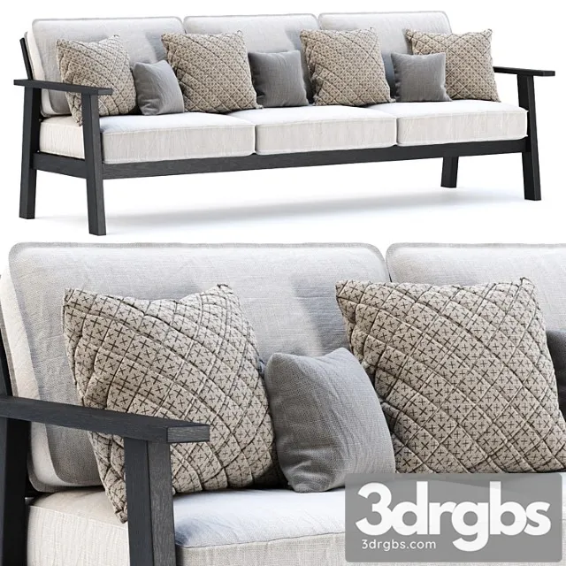 Three-seater garden sofa