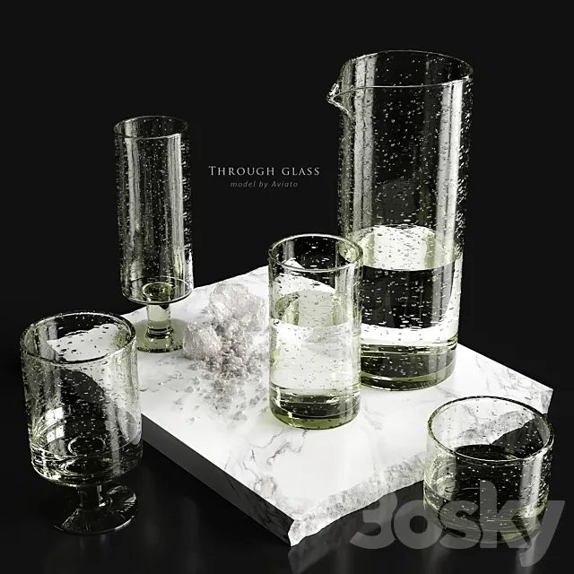 through glass 3DS Max Model