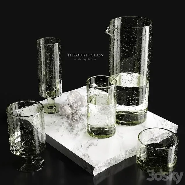 through glass 3dsMax Model
