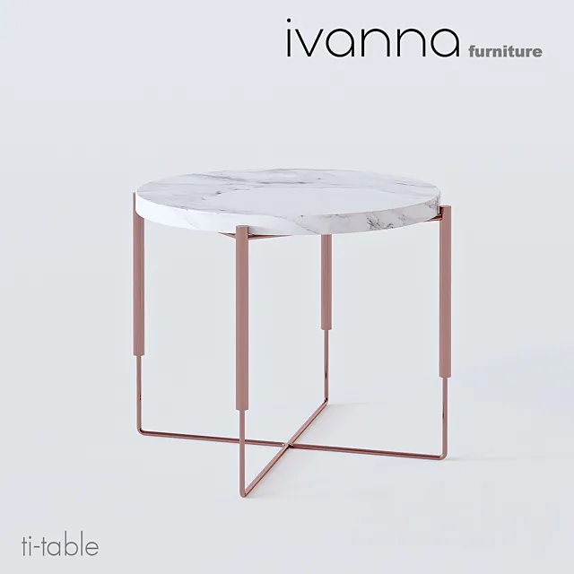 Ti table by IVANNA furniture 3ds Max