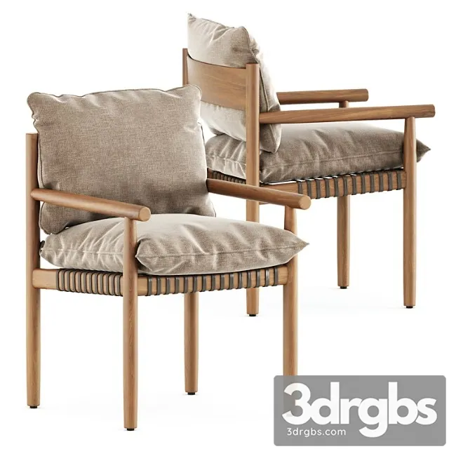 Tibbo armchair by dedon