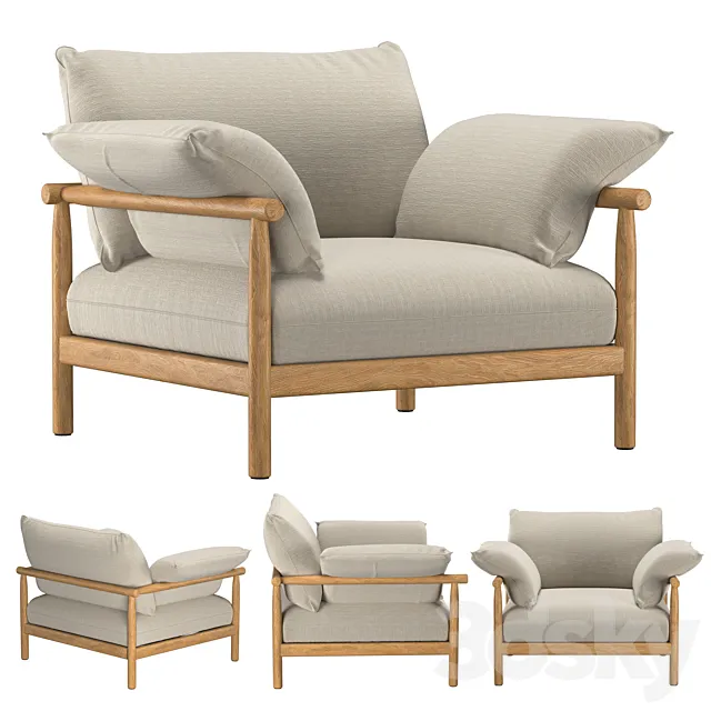 TIBBO LOUNGE CHAIR XL 3ds Max