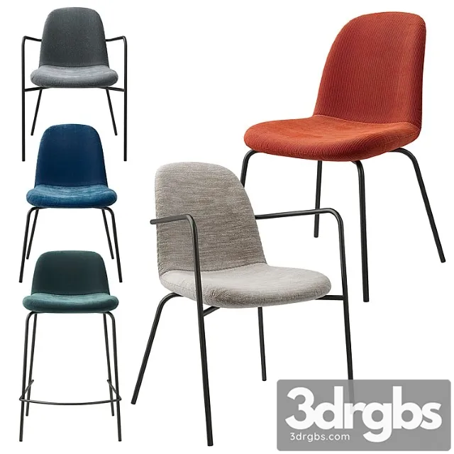 Tibby am.pm chair set in various textures