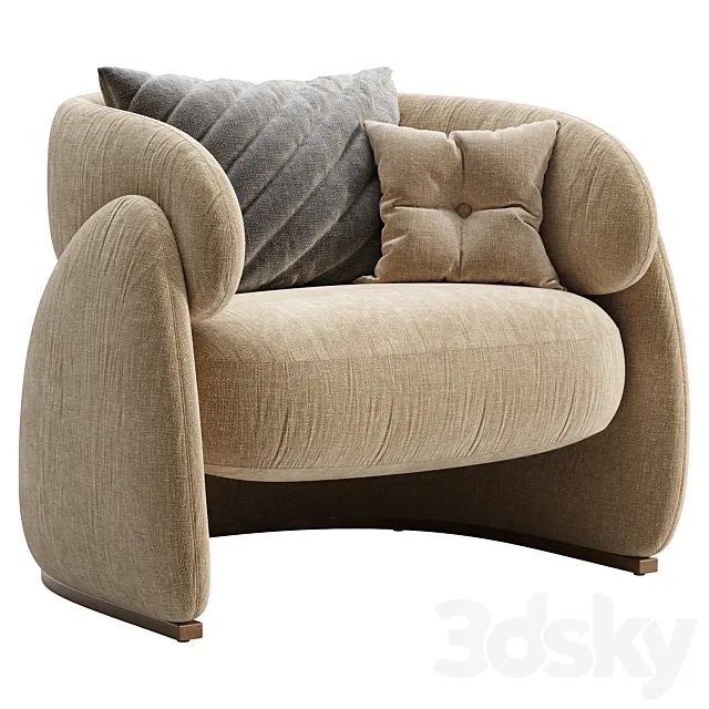TIDAL ARMCHAIR 3ds Max