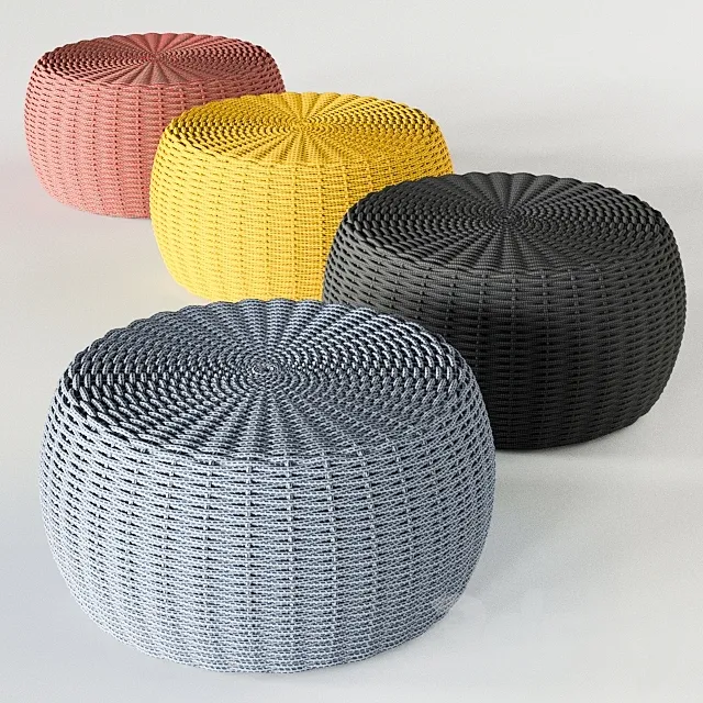 Tidelli MARINA POUF (4 Colors) 3DS Max Model