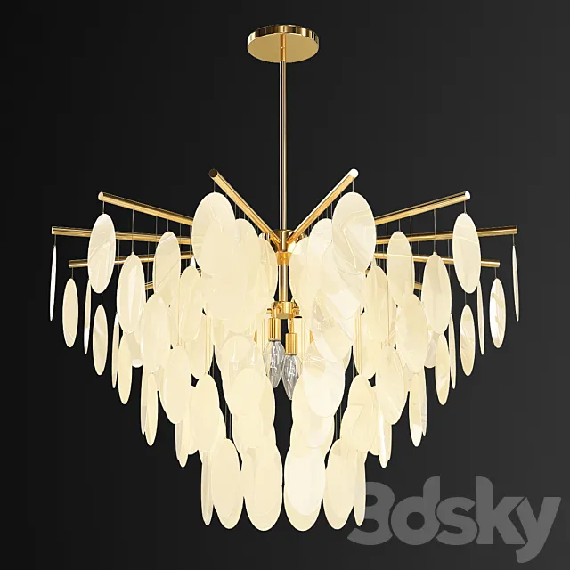 Tiffany chandelier 3ds Max