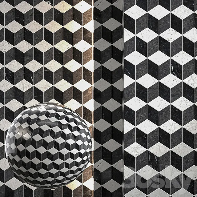 Tile-008 3ds Max