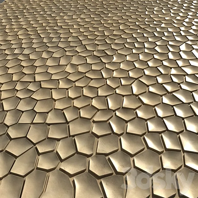 Tile 3d Surface arido 3DS Max Model