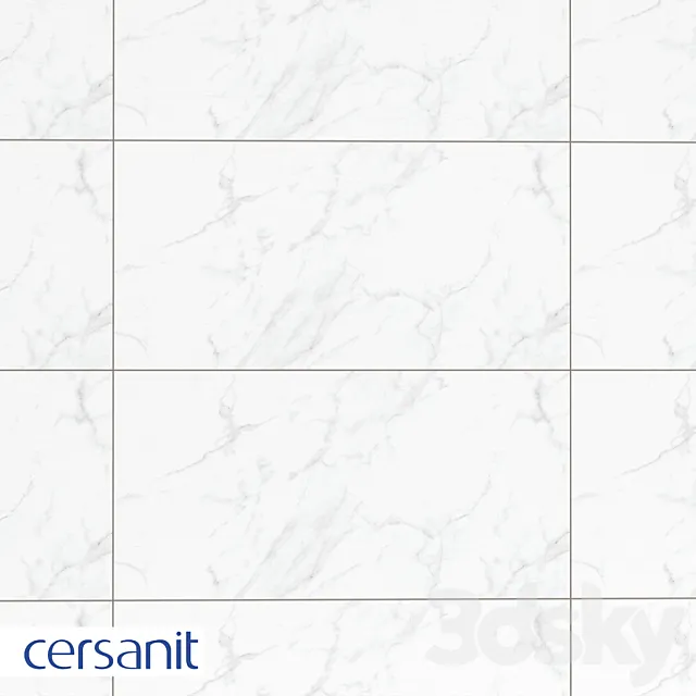 Tile Cersanit Calacatta White 29.8×59.8 KTL051 3DS Max Model