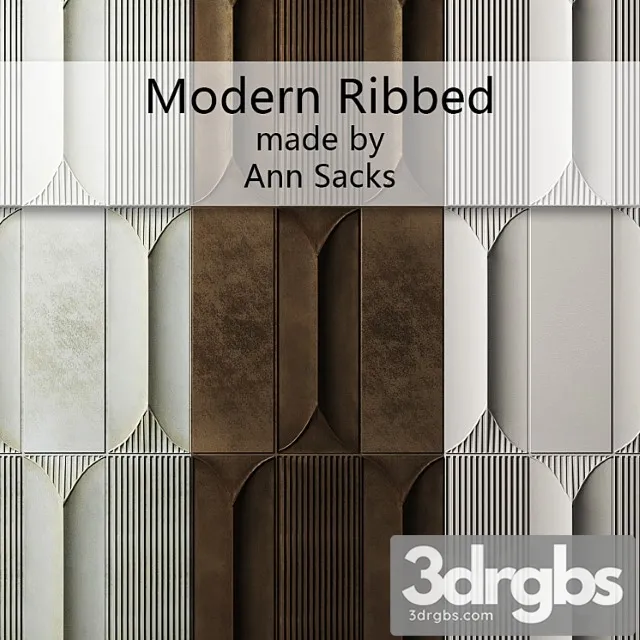 Tile modern ribbed by ann sacks 3dsmax Download