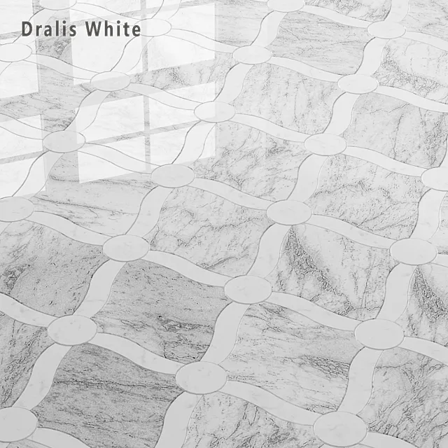 Tile Sicis Sicistone Dralis White 3ds Max