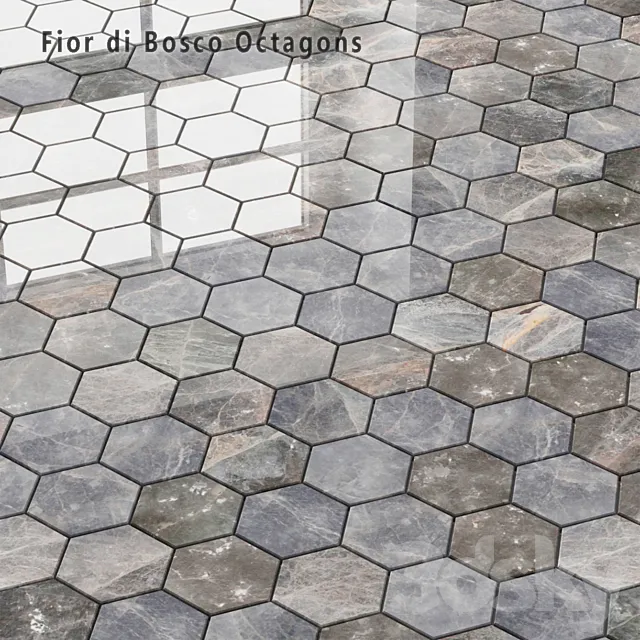 Tile Sicis SiciStone Fior di Bosco Exagon 3ds Max