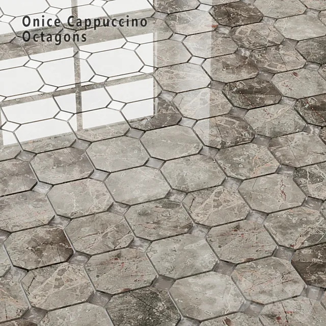 Tile Sicis SiciStone Onice Cappuccino Octagons 3ds Max