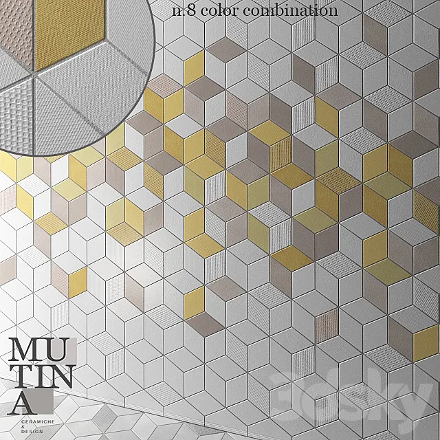 Tile TEX by Mutina – set 01 3DSMax File