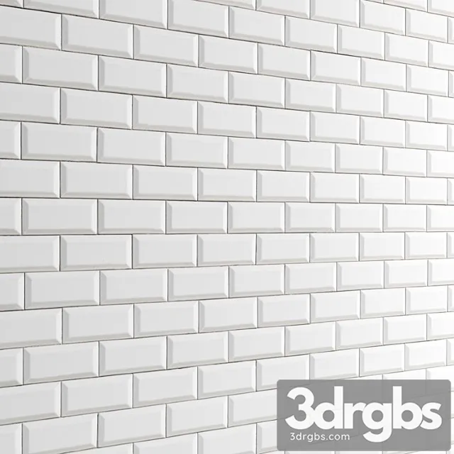 Tile Tile White Panel Backsplash Decorative For Kitchen 3dsmax Download